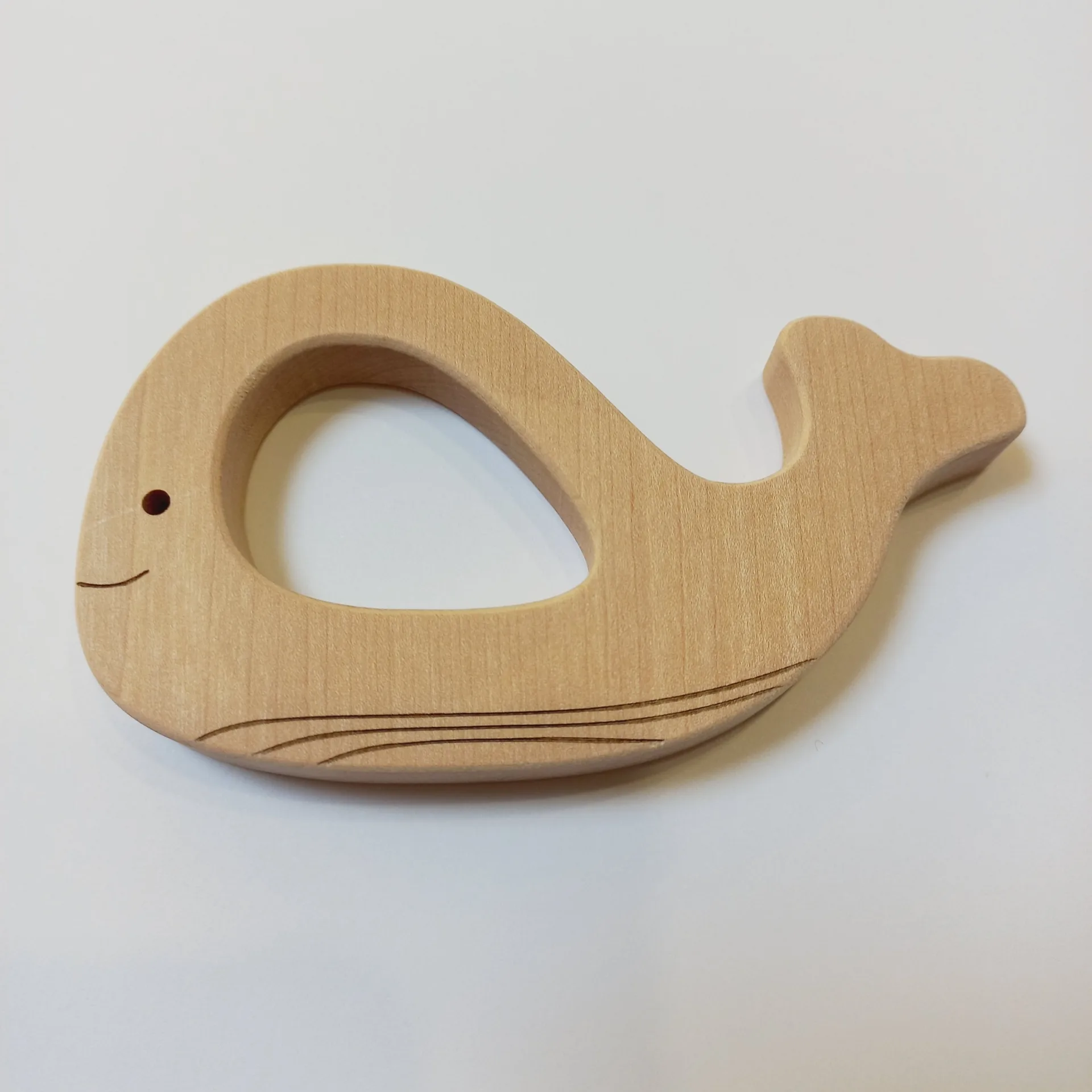 Anneau de dentition en bois - baleine - FAB-FABRIK