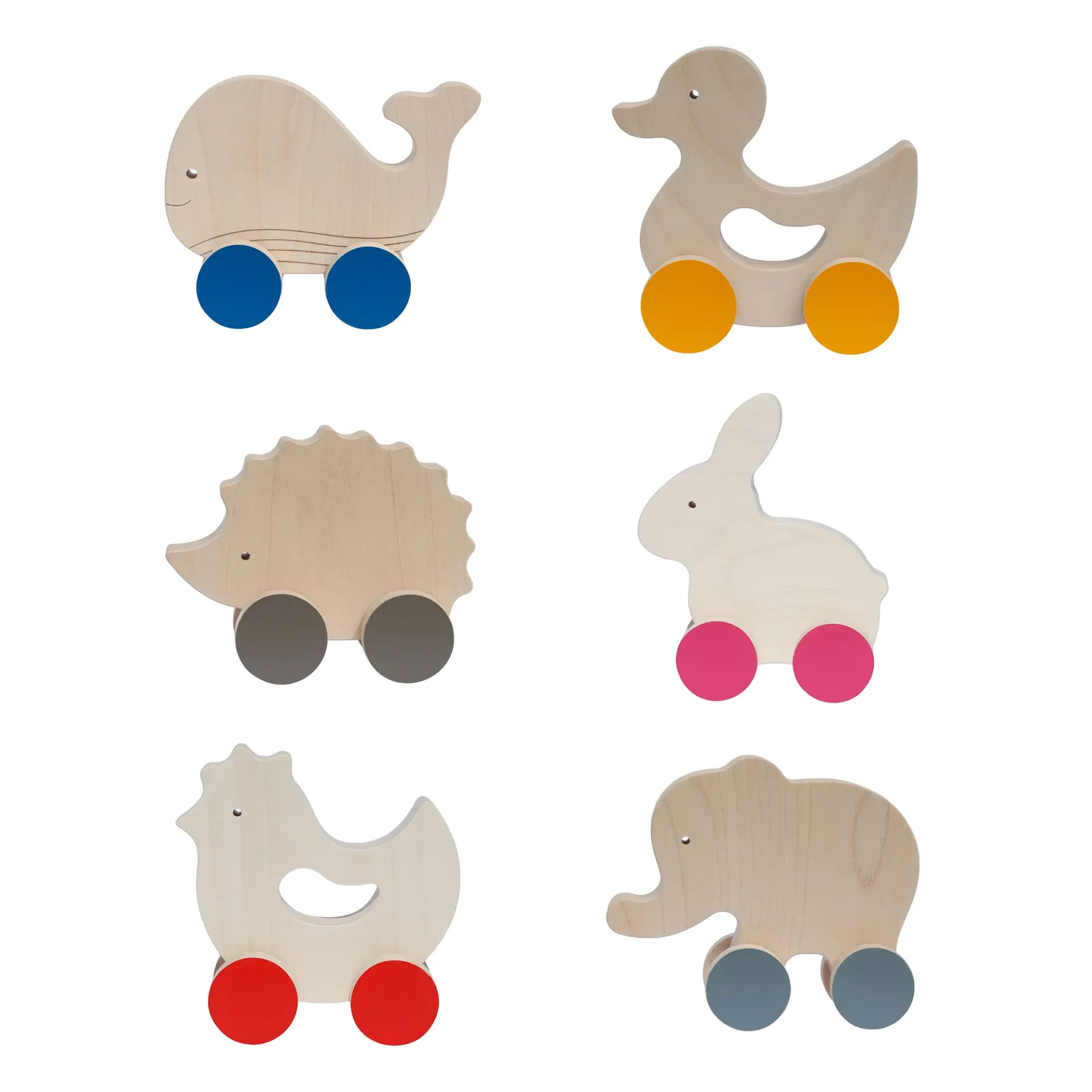 Jouet à pousser en bois, jouet à tirer en bois - FAB-FABRIK